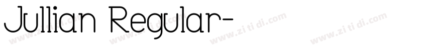 Jullian Regular字体转换
